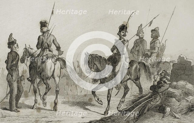 Cossacks, 1839. Creator: Augustin François Lemaitre.