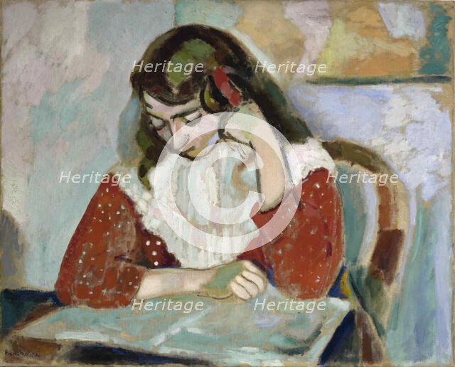 Marguerite lisant, 1906. Creator: Matisse, Henri (1869-1954).