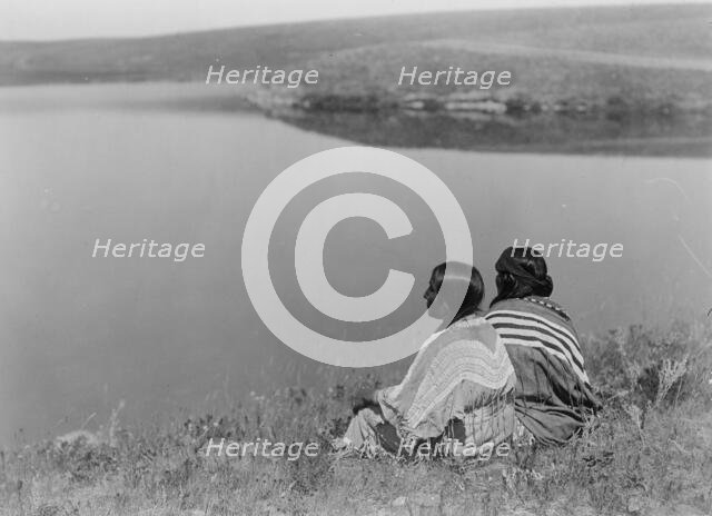 An idle hour, Piegan, c1910. Creator: Edward Sheriff Curtis.