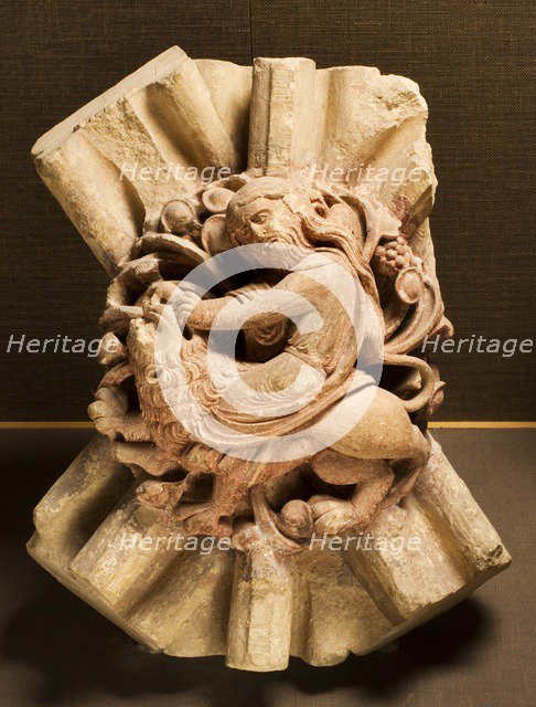 Ceiling boss, Hailes Abbey, Gloucestershire, c2008. Artist: James O Davies.