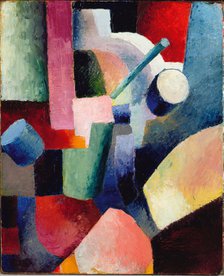 Colored Composition of Forms, 1914. Artist: Macke, August (1887-1914)