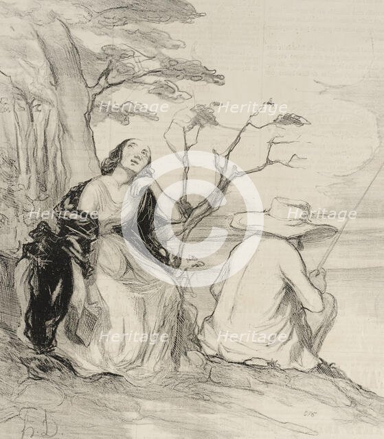 O douleur!...avoir rêvé...un époux..., 1844. Creator: Honore Daumier.