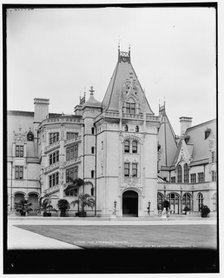 The entrance, Biltmore House, c1902. Creator: William H. Jackson.