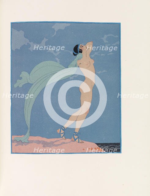 Illustration for "Les Chansons de Bilitis (The Songs of Bilitis)" by Pierre Louÿs, 1922. Creator: Barbier, George (1882-1932).