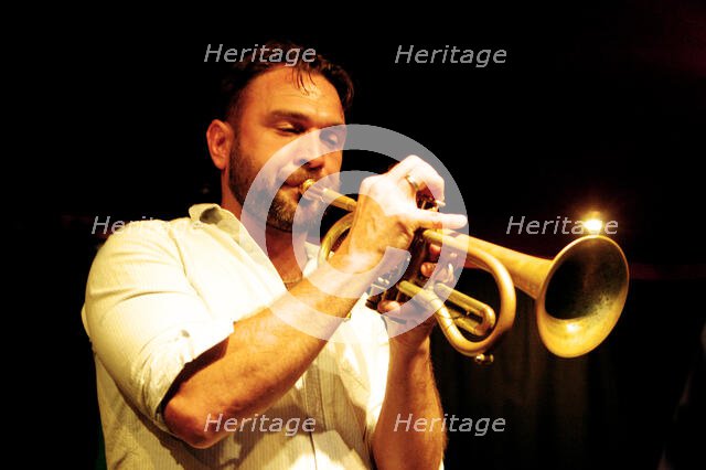 Jack Kendon, Nigel Thomas Quintet, Verdict Jazz Club, Brighton, East Sussex, June 2023. Creator: Brian O'Connor.
