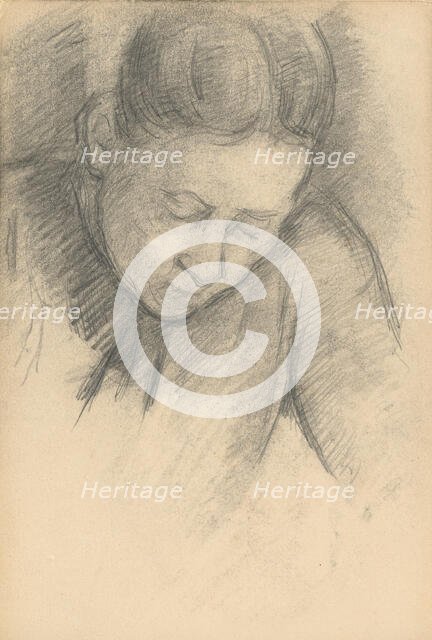 Woman Leaning Forward, 1890/1894. Creator: Paul Cezanne.