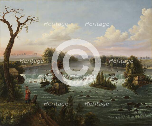 Falls of Saint Anthony, Upper Mississippi, 1847. Creator: Henry Lewis.