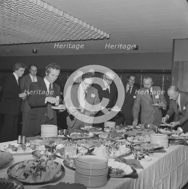 Retirement celebration for W G Cursons in Manchester, 29/09/1976. Creator: John Laing plc.