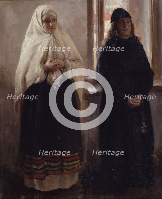 Two Worlds. Artist: Lebedev, Klavdi Vasilyevich (1852-1916)