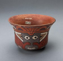Cup Depicting Masked Ritual Performer, 180 B.C./A.D. 500. Creator: Unknown.