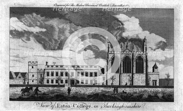'View of Eaton-College, in Buckinghamshire', c1779.  Artist: Unknown.