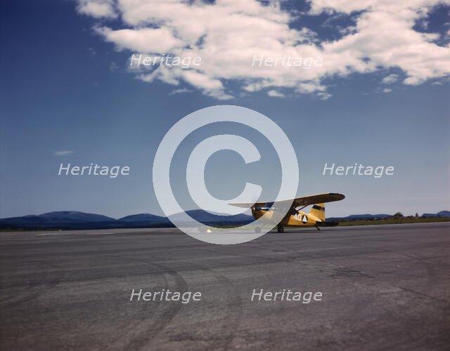 Civil Air Patrol Base, Bar Harbor, Maine, 1943. Creator: John Collier.