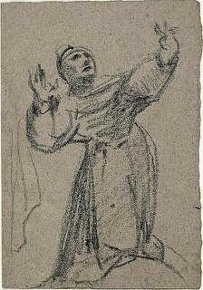 Kneeling Figure with Arms Raised, n.d. Creator: Jean-Baptiste Carpeaux.