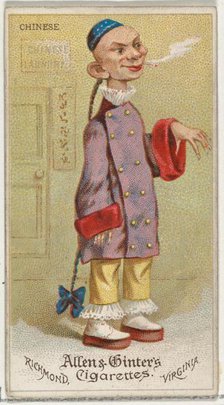 Chinese, from World's Dudes series (N31) for Allen & Ginter Cigarettes, 1888., 1888. Creator: Allen & Ginter.