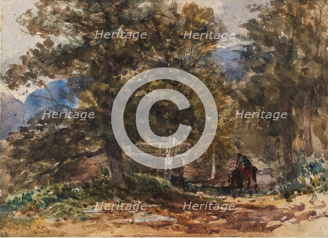 Crossing the Brook, 1846. Creator: David Cox the Elder.