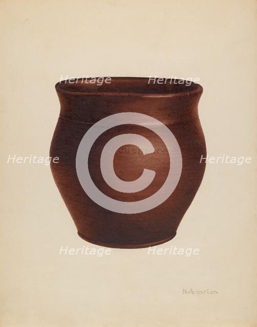Pot, c. 1938. Creator: Nicholas Amantea.
