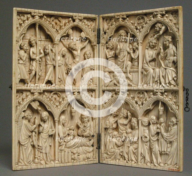 Diptych, French, 14th century. Creator: Unknown.