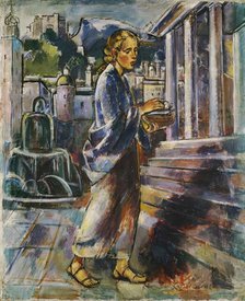 Mary's visit to the temple, c1923. Creator: Anton Faistauer.