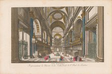 View of the choir of Saint Paul's Cathedral in London, 1700-1799. Creator: Anon.