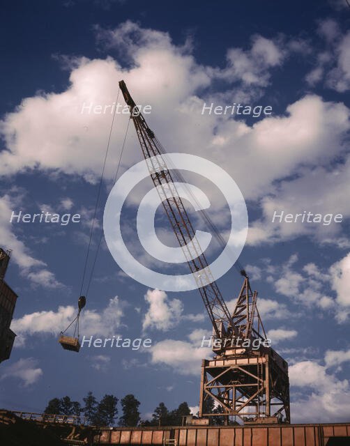 Construction of Douglas Dam, TVA, 1942. Creator: Alfred T Palmer.