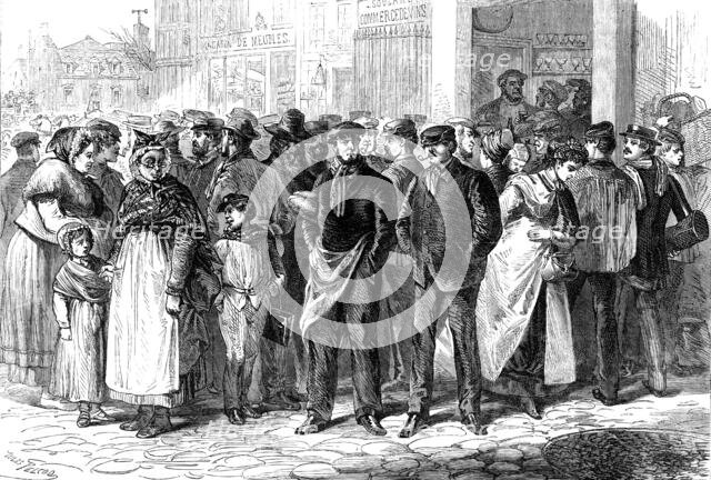 Street Characters of Paris: the Faubourg St. Antoine, 1870. Creator: Unknown.