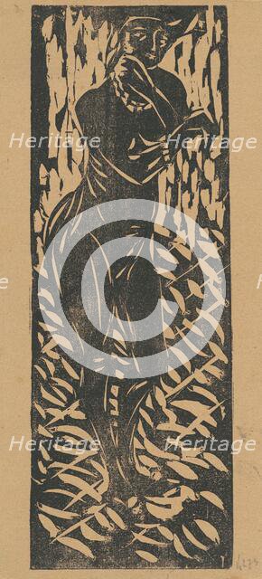 Nude with Jewelry, 1906. Creator: Ernst Kirchner.