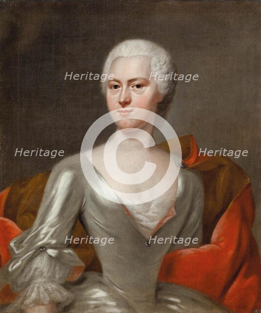 Portrait of Countess Margaretha Sophia von Hennicke, née von Schönberg, ca 1731. Creator: Denner, Balthasar (1685-1749).