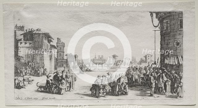 The Slave Market, 1629. Creator: Jacques Callot (French, 1592-1635).