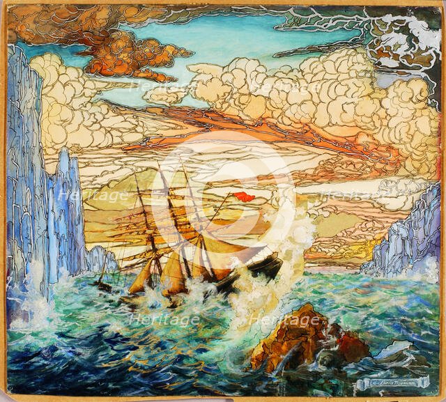 Shipwreck, ca. 1920. Creator: Da Loria Norman.