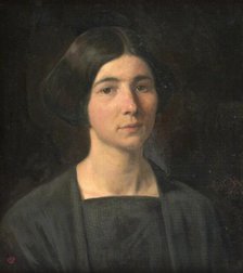 Lady's portrait; Ms. Aagaard, 1907. Creator: Otto Haslund.