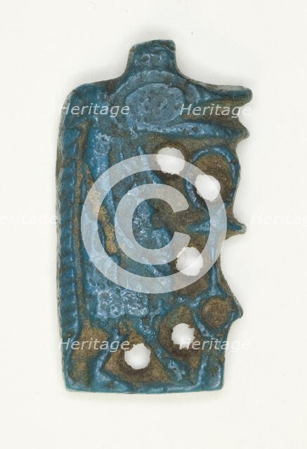 Amulet of the Goddess Tawaret (Thoeris) in Profile, Egypt, New Kingdom, Dynasties 18-20 (abt 1550... Creator: Unknown.