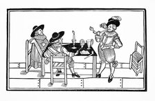 Vintners in an ale house, 1642. Artist: Unknown