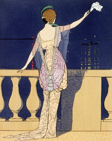 'Farewell at Night', c1910s. Artist: Georges Barbier