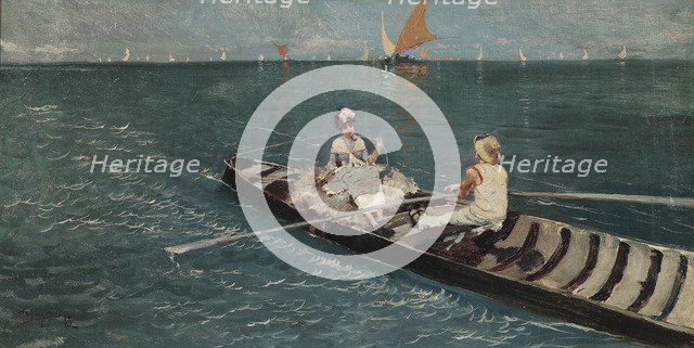 Boat trip in the lagoon, 1883.