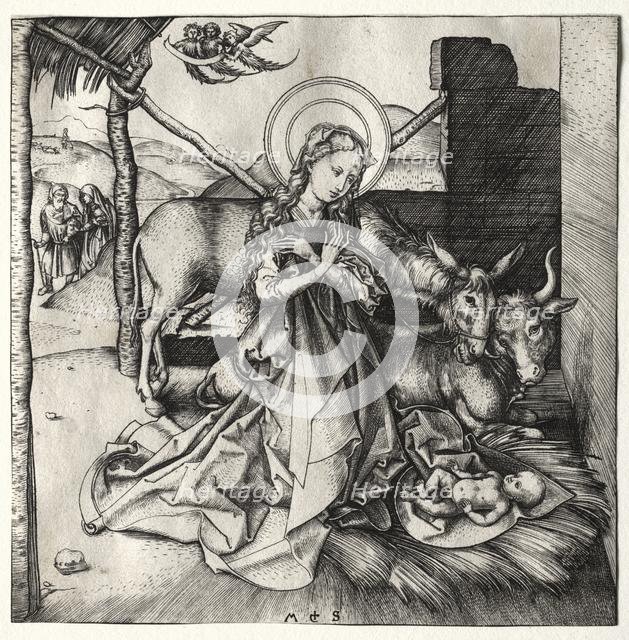 The Life of Christ: The Nativity, c. 1480-1490. Creator: Martin Schongauer (German, c.1450-1491).