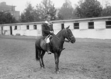 Horse Shows - Ashton Devereaux, Riding Pony, 1917. Creator: Harris & Ewing.