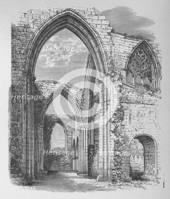 'Arches of Transept', Bolton Priory, c1880, (1897). Artist: Alexander Francis Lydon.