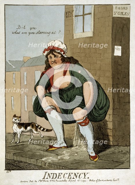 Indecency, 1799.  Creator: Cruikshank, Isaac Robert (1789-1856).