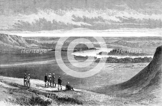 Blackfeet Indians' camp, on Bow River, 1881. Creator: Unknown.