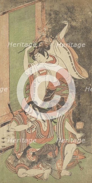 Ichikawa Monnosuke II as a Woman, ca. 1770. Creator: Ippitsusai Buncho.