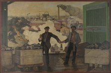 Coalmining Poster for the Empire Marketing Board, 1934. Creator: Margaret Clarke.