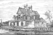 New Boat House, Oxford, 1880. Artist: WSW.