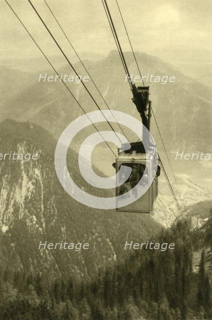 The Feuerkogel cable car, Upper Austria, c1935.  Creator: Unknown.