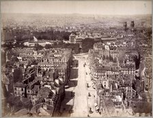 Panoramic view of the Pantheon, 5th arrondissement, Paris, between 1862 and 1905. Creator: Pierre Emonds.