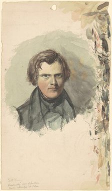 Self-Portrait, c. 1830s. Creator: Seth Wells Cheney.