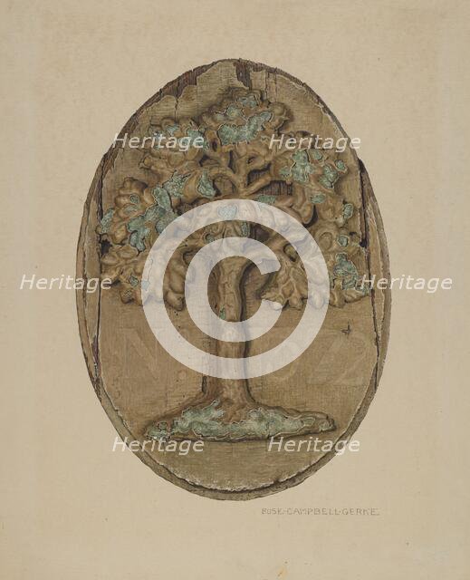 Firemark, c. 1940. Creator: Rose Campbell-Gerke.