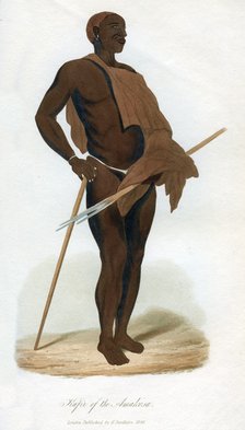 'Kafir of the Amakosa', 1848. Artist: Unknown