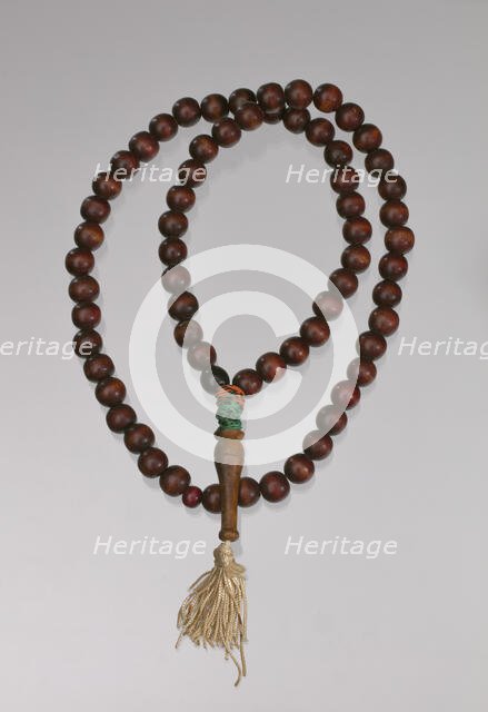 Wooden prayer beads owned by Suliaman El-Hadi, late 20th century. Creator: Unknown.