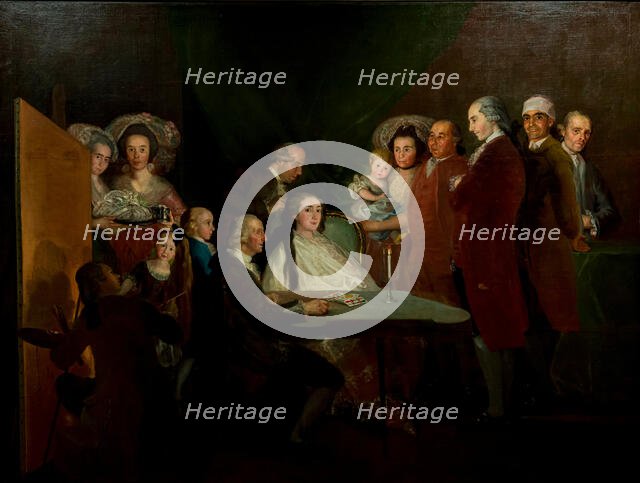 The family of Luis Antonio Jaime of Spain (1727-1785), the Cardinal Infante, 1783-1784. Creator: Goya, Francisco, de (1746-1828).