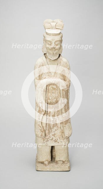 Standing Bearded Official, Tang dynasty (618-907) or later. Creator: Unknown.